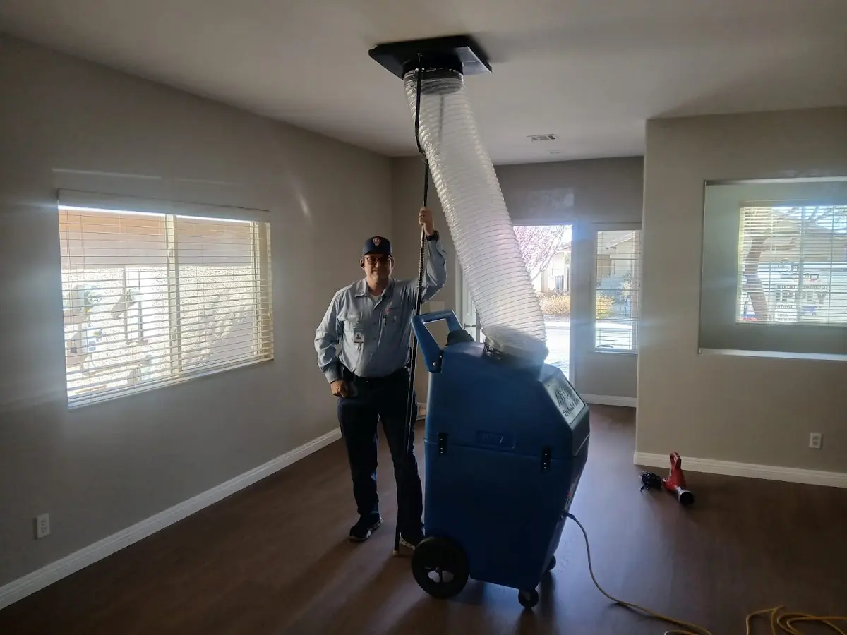 Professional Dryer Vent Cleaning work inside a Tuttle home